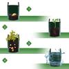 Garden Composting 10-gallon Foldable Compost Bag Compost Bag Garden Waste Bag PE Woven Fabric Thickened Bottom