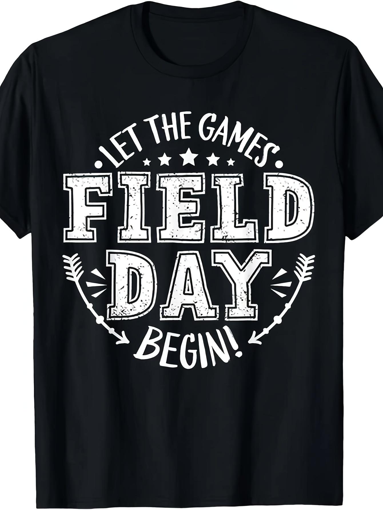 Funny Field Day Student Let The Games Begin Unisex T ShirtSame Style 2026 Summer Shirt Sleeved Printed T Shirt 180G S разноцветный