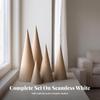 6 Stück Kraftpapier-Weihnachtsbäume Minimalistisch Glatt Rustikal für Party-Dekorationen