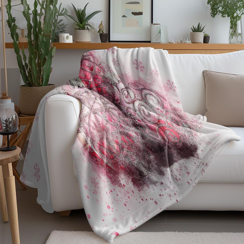 Tuniu Soft Cozy Blanket for Sofa Bed Room Decorative Throw Blanket Fashion Gift