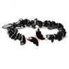 Fashion Trendy Anniversary Amethyst Gravel Cute Butterfly Natural Stone Crystal Elastic Beaded Low Price Bracelet Versatile