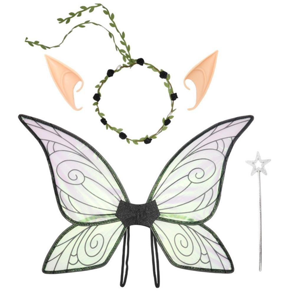 Gift Adults & Girls Fairy Wings Sparkling Organza Angel Wings Butterfly Wings for Halloween, Cosplay, Party