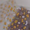 Charming Petal Flower Colorful Wildflowers Daisy Leaves 5D Relief Self Adhesive Nail Art Sticker Decoration Manicure Decal DIY
