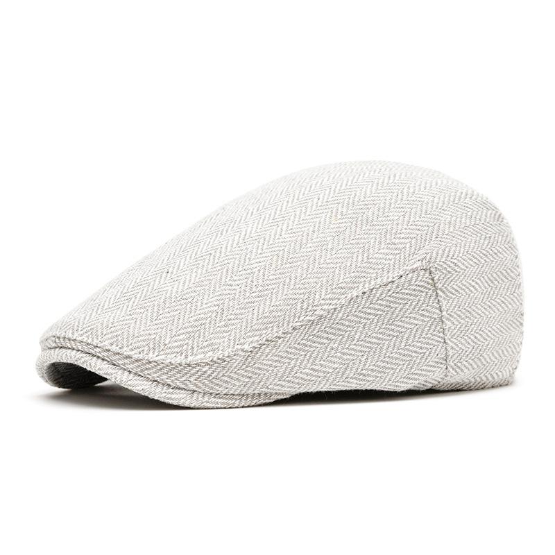 Men Classic British Newsboy Cap Imitation Wool Beret Retro Forward Hat Vintage Adjustable Cap