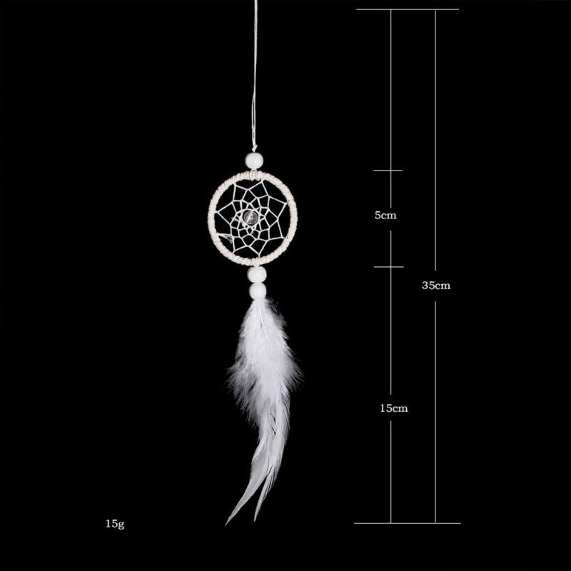 Mini White Dream Catcher Car Wall Hanging Accessories