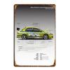 Sportovní vůz AE86 Výkonový parametr Plakát Vintage Plakety Kovová plechová cedule Garáž Bar Dekor Dekor Talíř Umělecký Nástěnný Talíř Pocínované Cedule