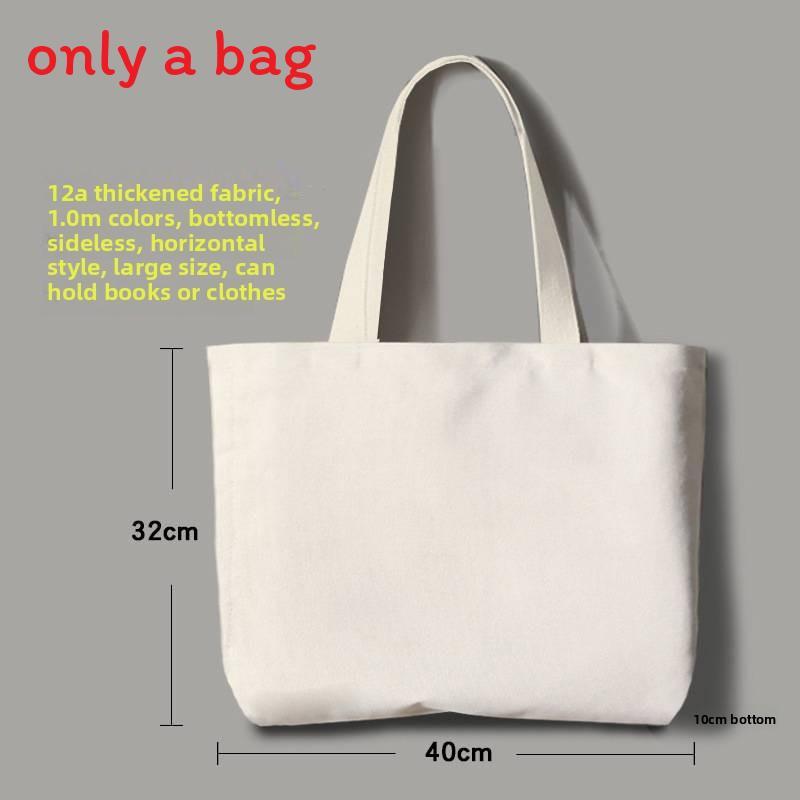 Minimalist Canvas Shoulder Bag For Daily Use With Large Capacity