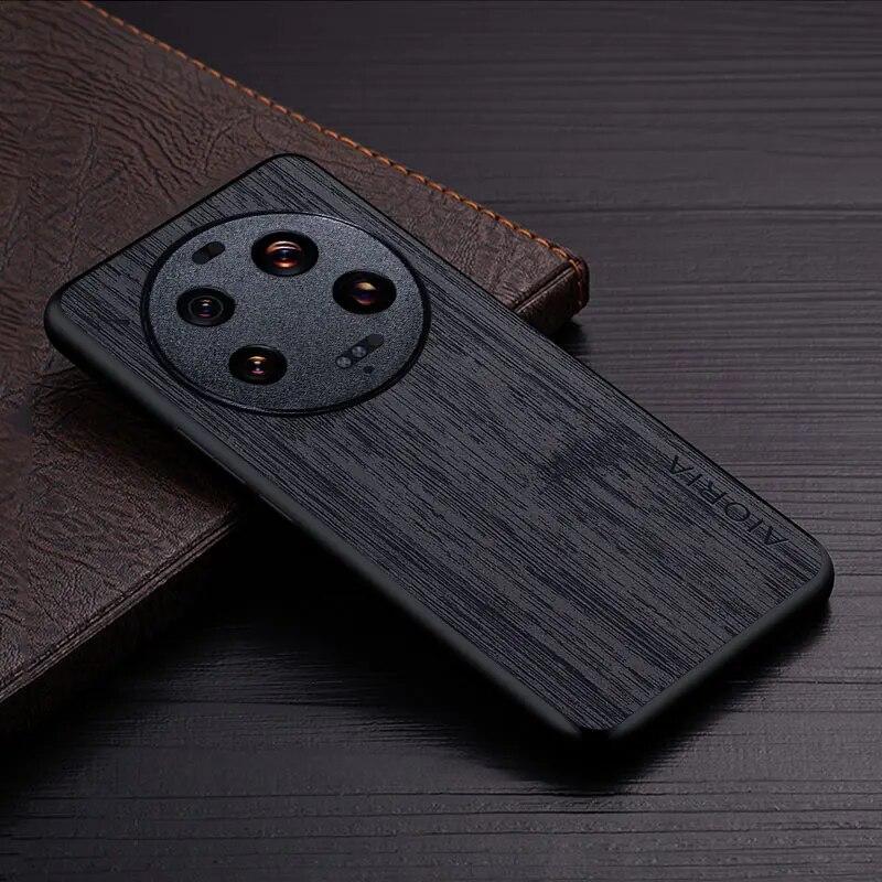 Etui dla Xiaomi 13 Ultra 5G funda wzór drewna bambusowego Skórzane etui Luksusowe coque dla xiaomi 13 ultra etui capa