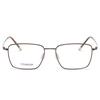 Autumn 8501 Pure Titanium Unisex Retro Square Anti-Blue Light Glasses with Myopia/Plano Lenses.