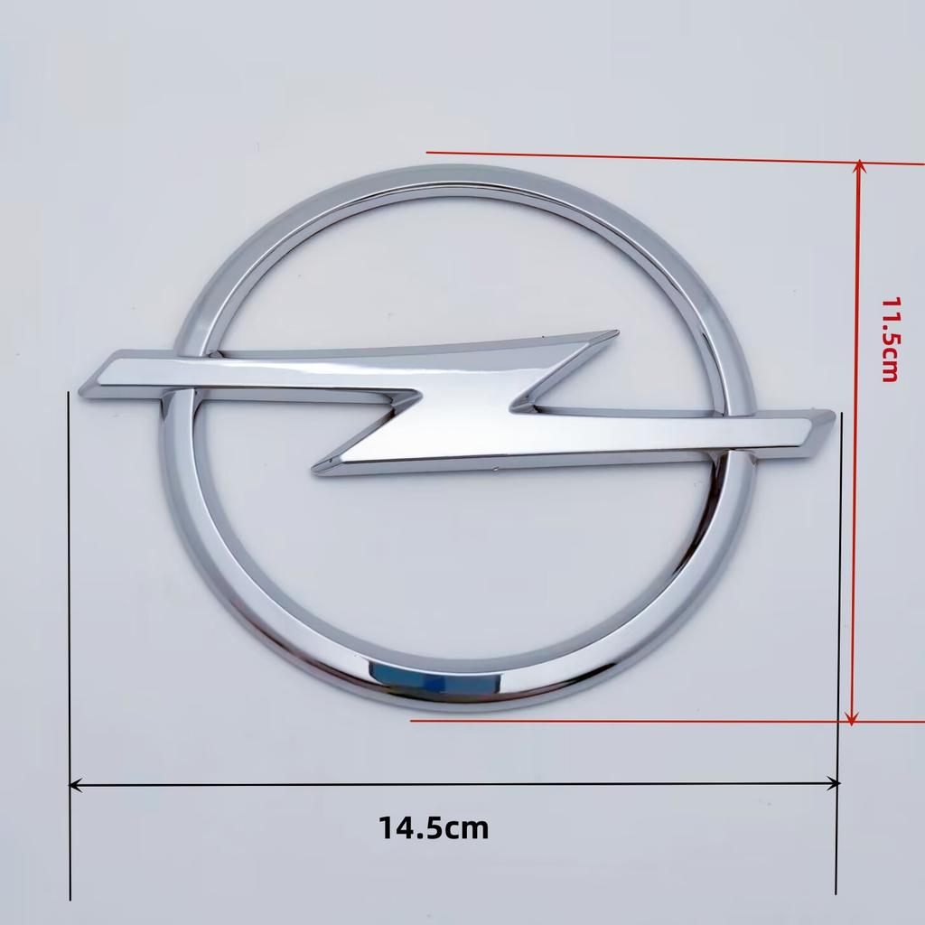 1 Pezzo 3D Alta Qualità Opel Argento/Nero Adesivi Auto Logo Anteriore Posteriore Griglia Anteriore Paraurti Posteriore Adesivo Emblema Baule Accessori Auto
