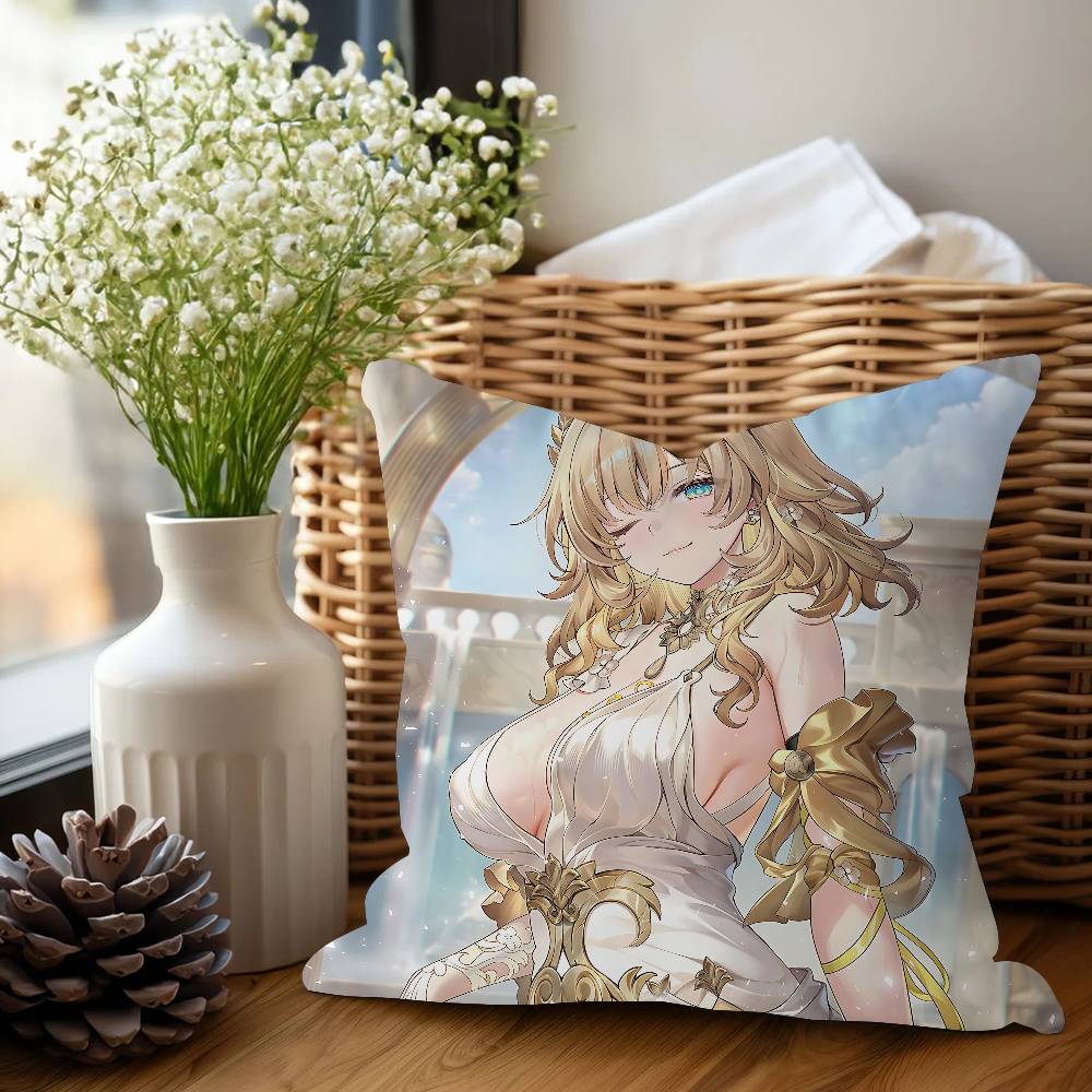 Anime Honkai Star Rail A-AglaeaS Pillow Cushion Cover Pillowcase Living Room Sofa Home Decor Customized
