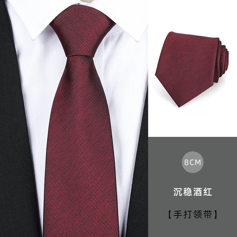 Tie Men'S Dress Business Handsome Blue Strip Zipper Professional Wedding Groom Korean Version Zipper Hand Tie