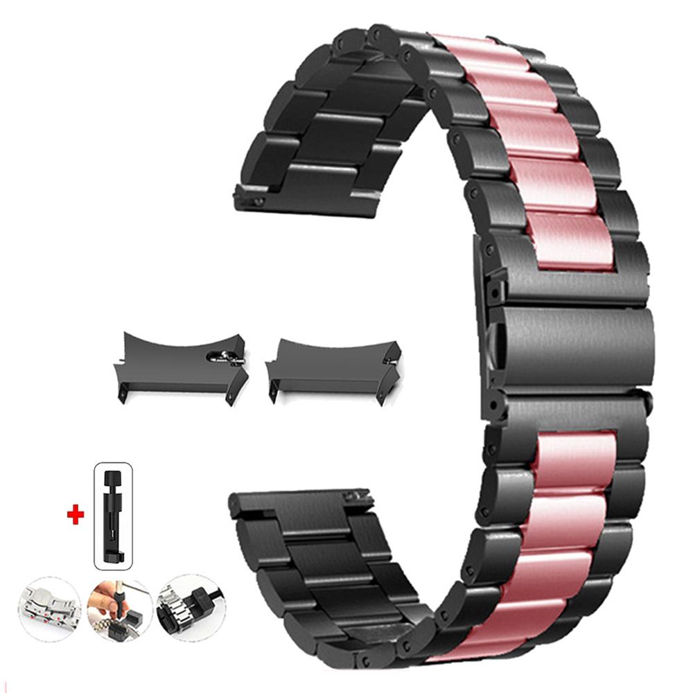 No Gaps Band for Samsung Galaxy Watch7 6 4 Classic 46mm 47mm/Watch4 5 pro 44mm 40mm Stainless Steel Strap Curved end Bracelet