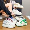 Lace-up Thick-soled Heightening Little White Shoes for Women's 2025 Spring New European Small Muffin Shoes Sports and Leisure Board Shoes