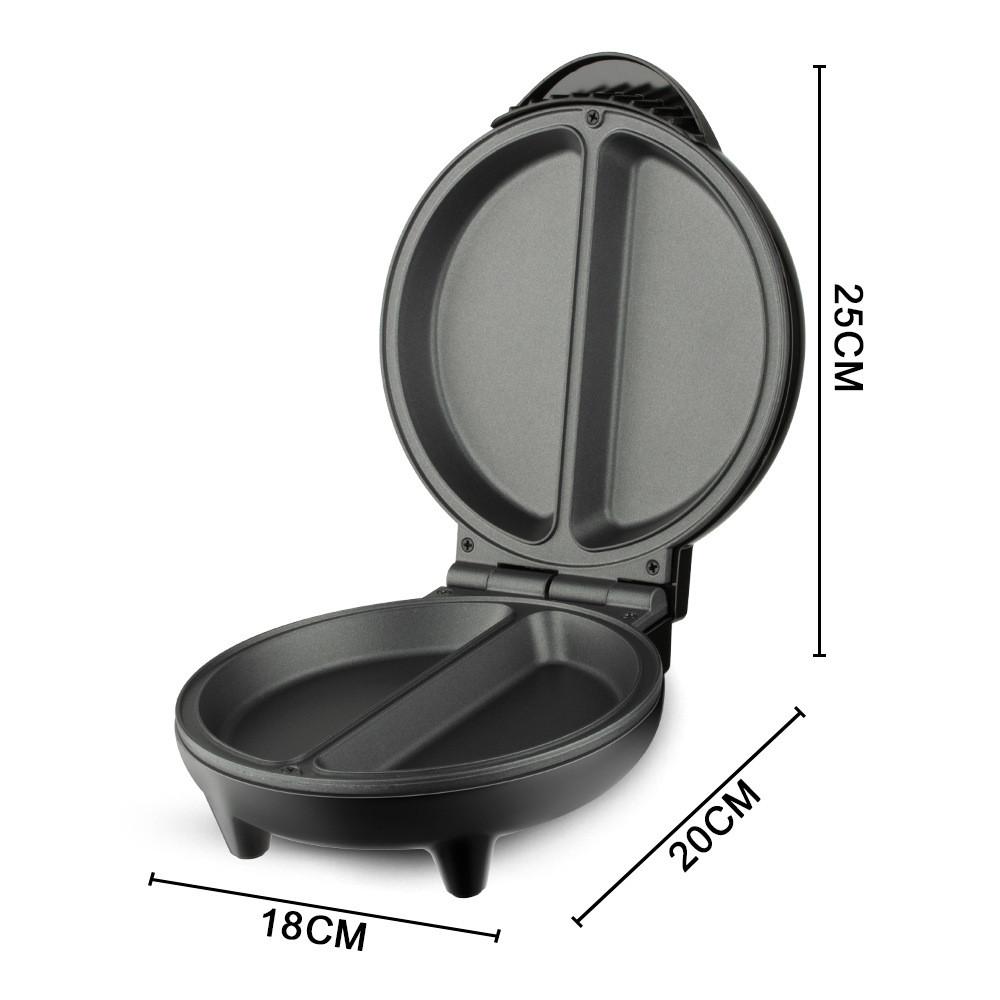 Электрическая омлетница 850 Вт, двусторонний нагрев, маленькая портативная машина для завтрака, бытовая электрическая блинница