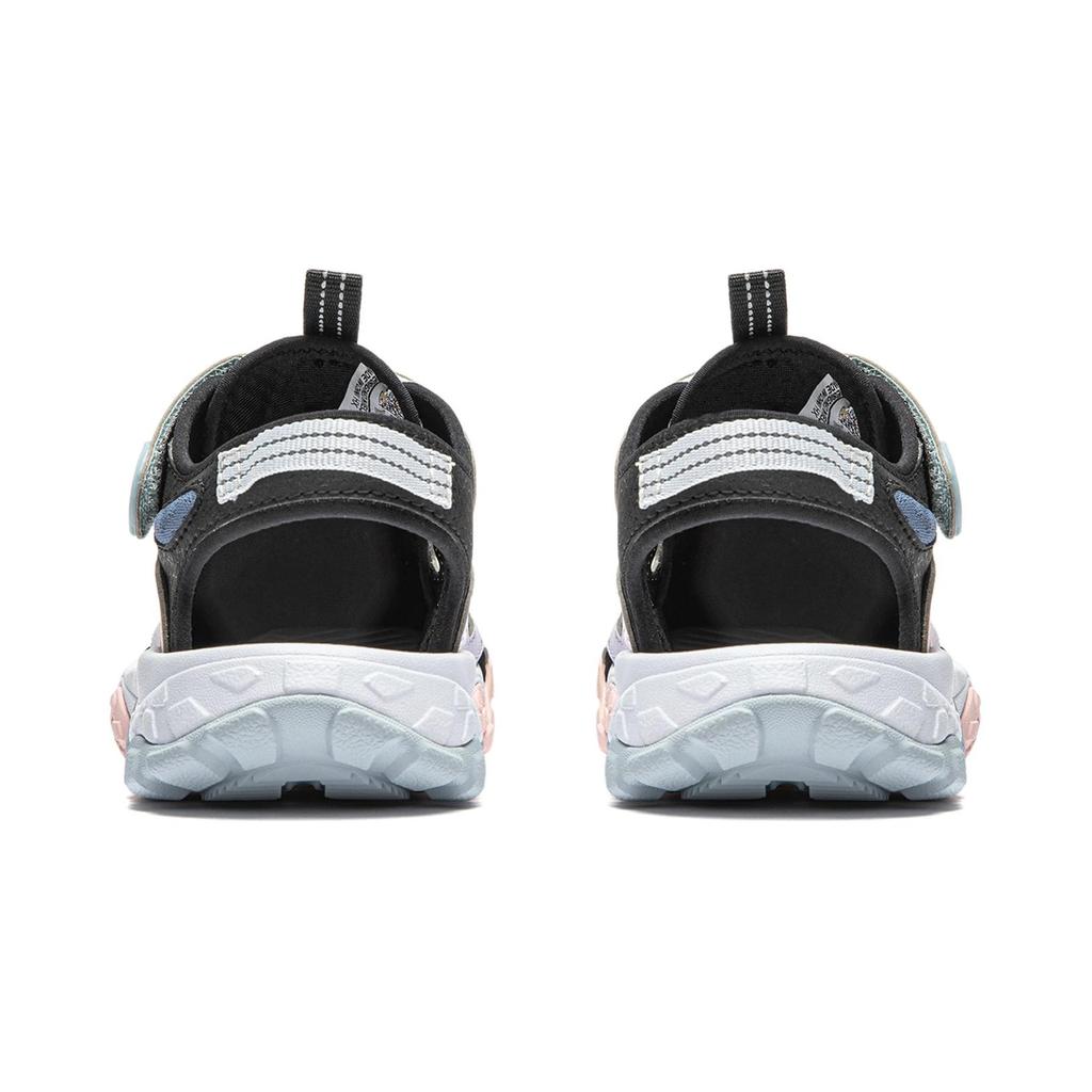 Li Ning Kids Trekking 2 Fashion Versatile Durable Breathable Sandals Kids Sandals Black Purple YKKU004-2