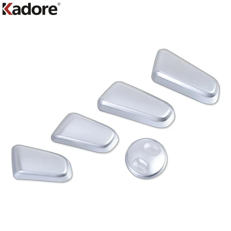Car Seat Adjustment Switch Button Cover Trim For Hyundai Tucson 2015 2016 2017 2018   Carbon Fiber Interior Accessories