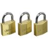 Abus 35118 65-30 Pack of 3 Brass Padlocks 30 Mm: Do-it-yourself