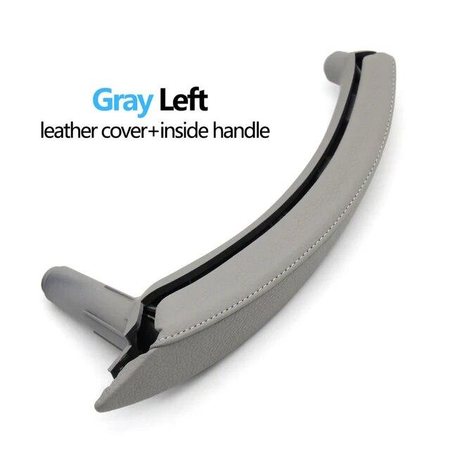 LHD RHD Interior Passenger Doors Pull Handle with Leather Outer Cover For BMW X5 X6 E70 E71 E72