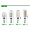 HOMZY E27 LED Lamp E14 LED SMD 5730 220V Corn Light Bulbs 24 36 56 72 LEDs Lamparas LED Chandelie For Home Decoration Ampoule Led Light