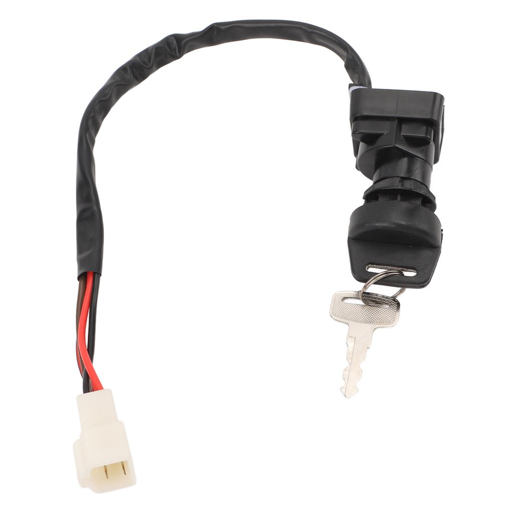 Ignition Key Switch 4 Wires Long Lifespan Smooth Performance Replacement for Polaris Trail Blazer 250 1999