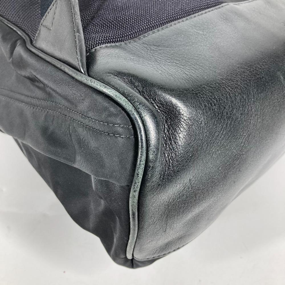 BURBERRY 8016109 Bicolor logo backpack bag Backpack Nylon Black/White