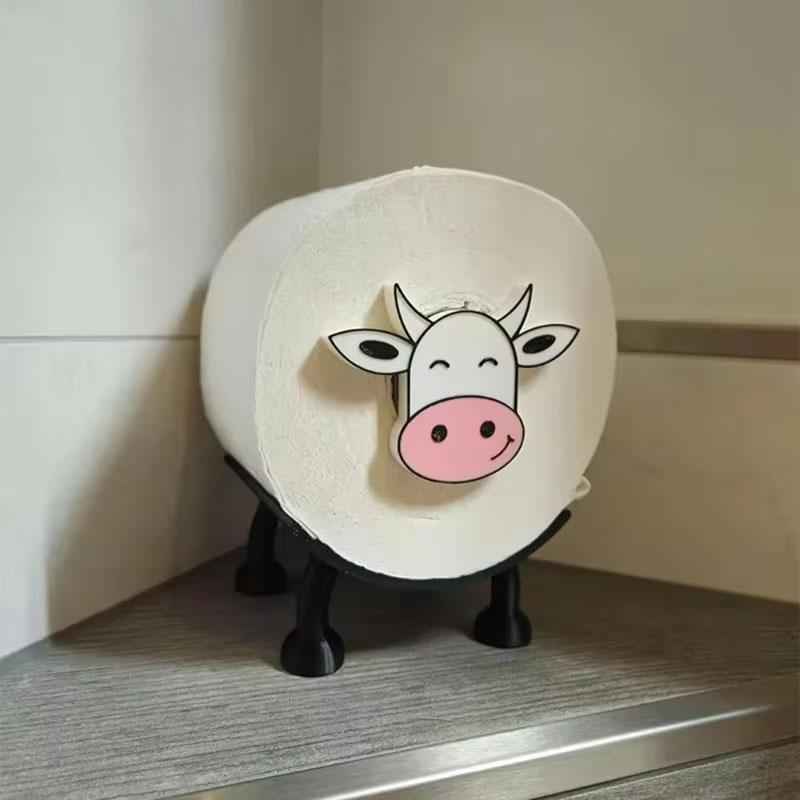 Funny Toilet Paper Shelf 3d Printing Weightlifting Figurine Napkin Rack Home Decor Organizer For Tissue Rolls, Wipes, Towels