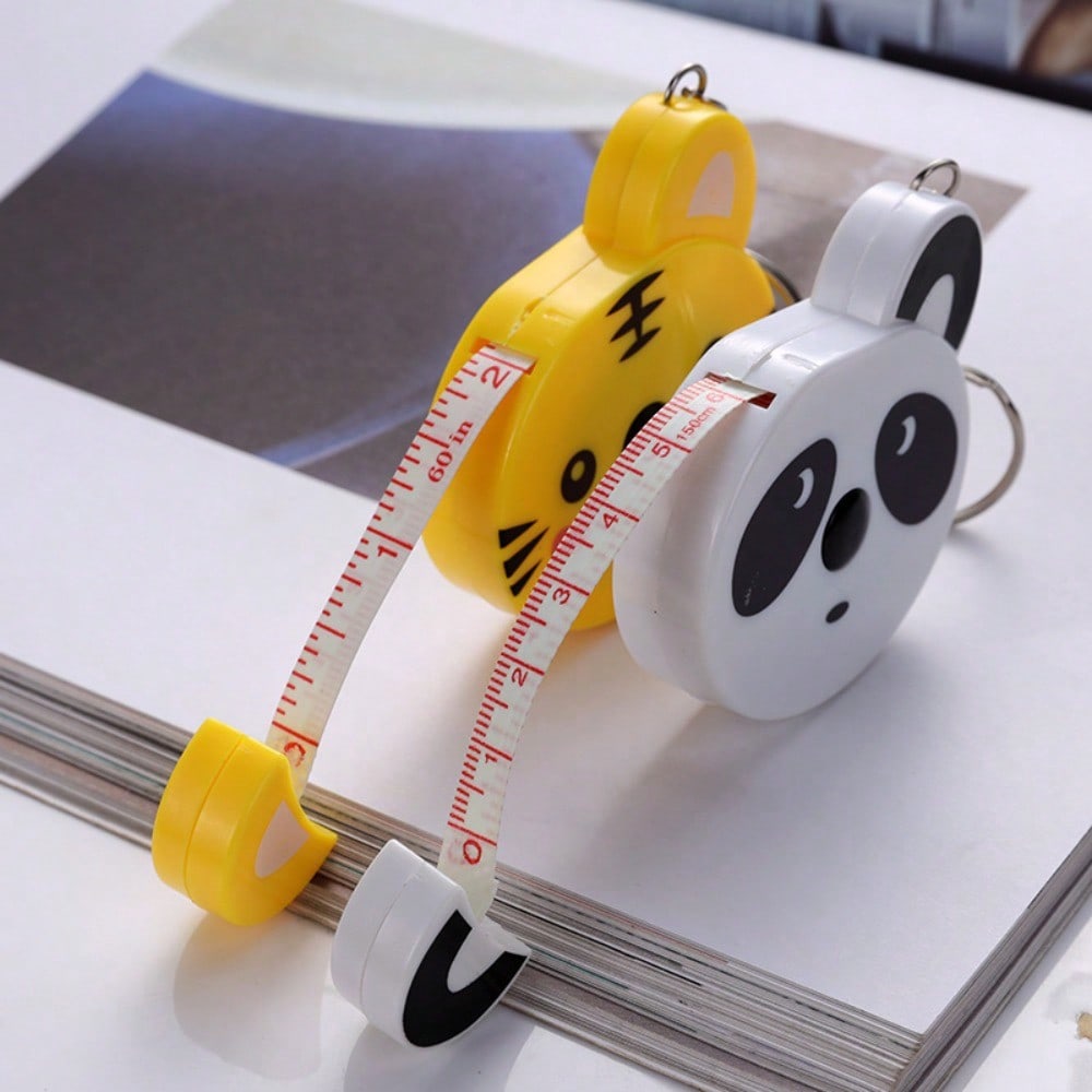 1pc Cartoon Retractable Tape Measure, Household Body Sizing Ruler For Dressmaking