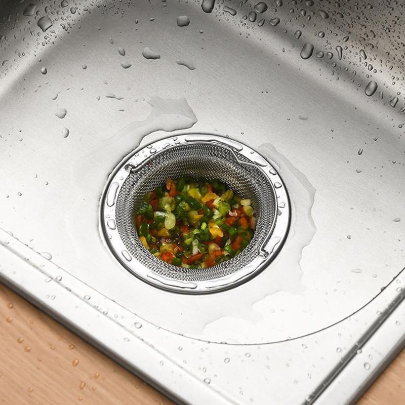 Portable Kitchen Sink FilterGarbage Food Residue/Hair Catcher Keep Your Bathtub Stainless Steel Sink Strainer Floor Drain