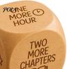 Natural Wood Dice 1/2Pcs Wooden Reading Decision Dice, 6-Sided Decision-Making for Burr-free Bookworms, Theme Decider Gift Lovers