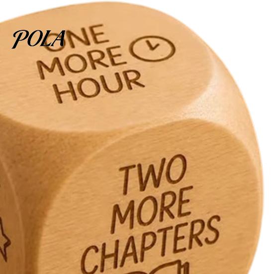 Natural Wood Dice 1/2Pcs Wooden Reading Decision Dice, 6-Sided Decision-Making for Burr-free Bookworms, Theme Decider Gift Lovers