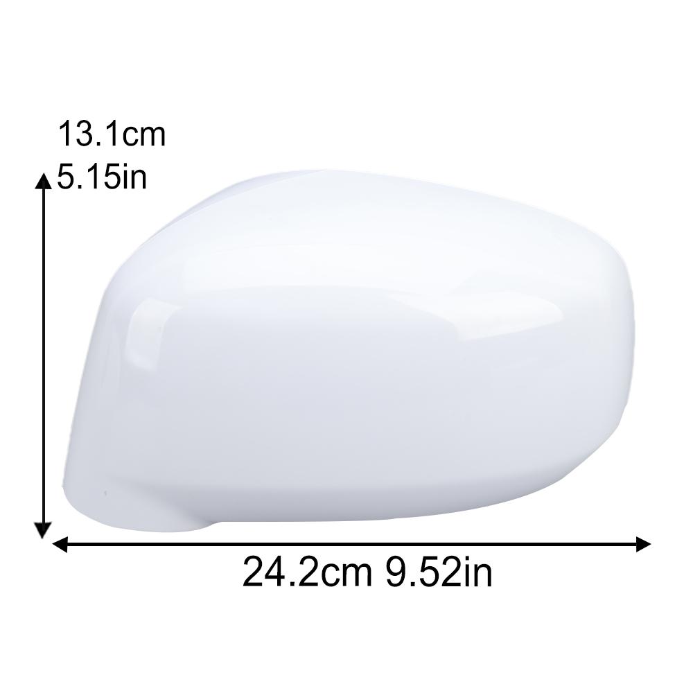 Rearview Mirror Cover Cap For Nissan Tiida 2005 2006 2007 2008 2009 2010 White Door Side Mirror Shell Cover Cap Car Accessories