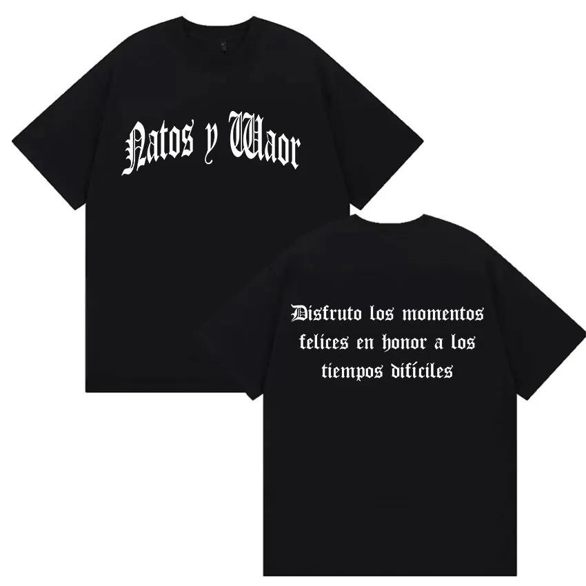 Pop Rapper Nato Y Waor Merch Cotton T Shirt Short Highend Luxury Unisex Style Both Of Unisex And Unisex