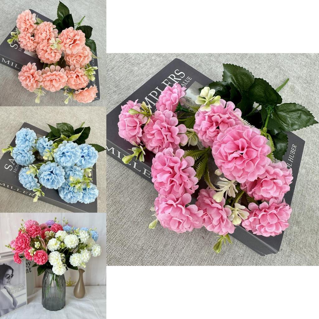 Artificial Flower Basket With Wicker Design For Living Room And Event Decoration