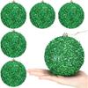 6 Pcs 4 Inch Valentine's Day Christmas Tree Ornaments Glitter Sequin Foam Balls Shatterproof Xmas Hanging Balls Decorations for Xmas Valentine