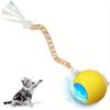 Smart Interactive Cat Toy Ball with Rope - Durable Silicone Self-Playing Pet Toy for Indoor Cats
