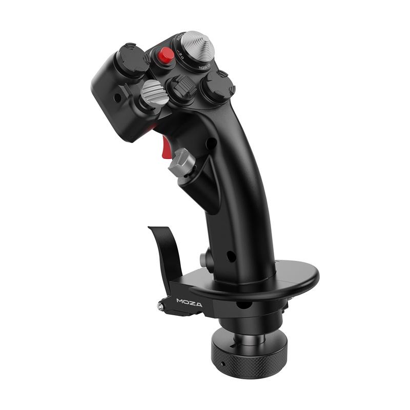 MOZA MH16 Flightstick robuste Aluminiumkonstruktion, 27 Eingabesignale, 8-Wege ALPS Daumenstick, Plug-and-Play, kompatibel mit den meisten Basen - Bild 5