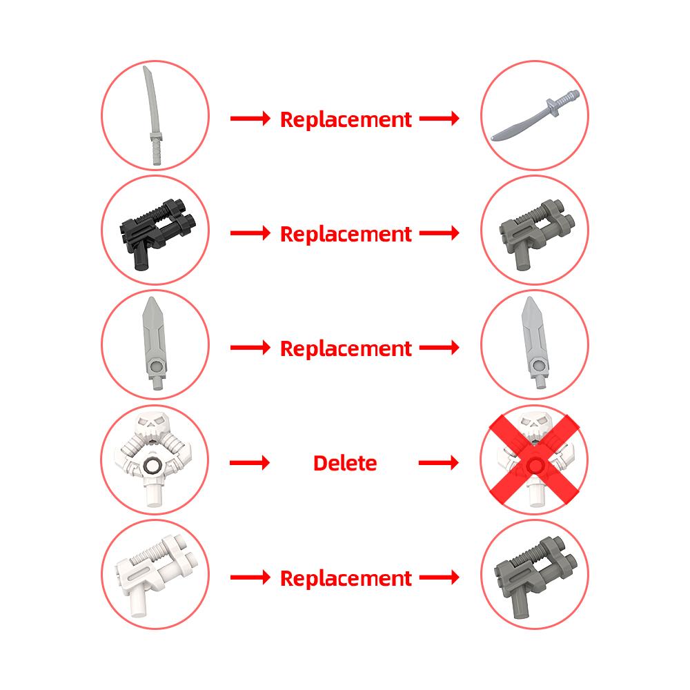 MOC Dante & Vergil Brickheadz Bausteine Devil May Cry Steine Set Lernspielzeug für Weihnachtsgeschenk