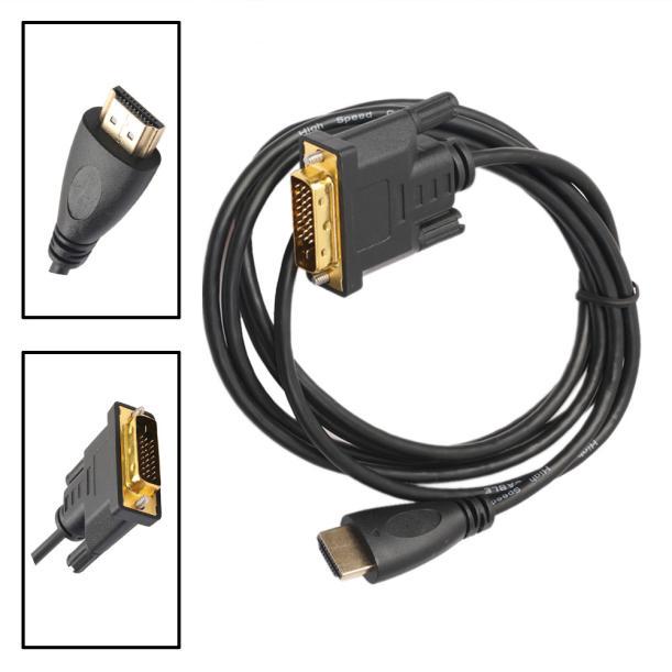 Buy 1.8M HDMI To DVI Male Cable Mutual DVID Male To HDMI Convert for HDTV HD at affordable