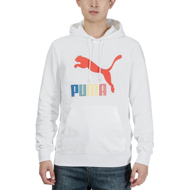 Puma Sweatshirts Men's White Hooded Moderate Regular 535290-02