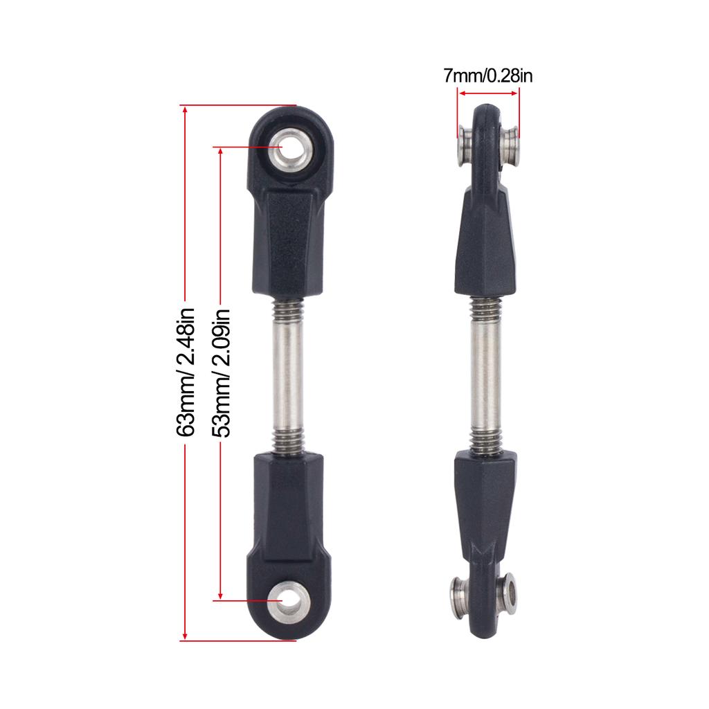 1Set Metal Rear Sway Bar Anti-Tilt Rod Kit for Axial Wraith RR10 90048 90053 1/10 RC Crawler Car Parts DIY