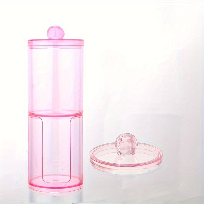 Qtip Holder Dispenser with Cotton Pads Jar Stackable Bathroom Counter Acrylic Organizer Storage Box Cotton Ball Cotton Swab