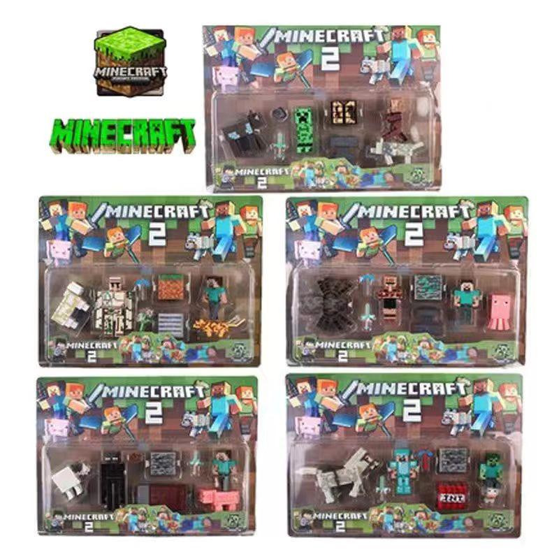 Minecraft Creeper Building Block Cake Decorations For Birthday Parties Premium Quality Plastic Figurines