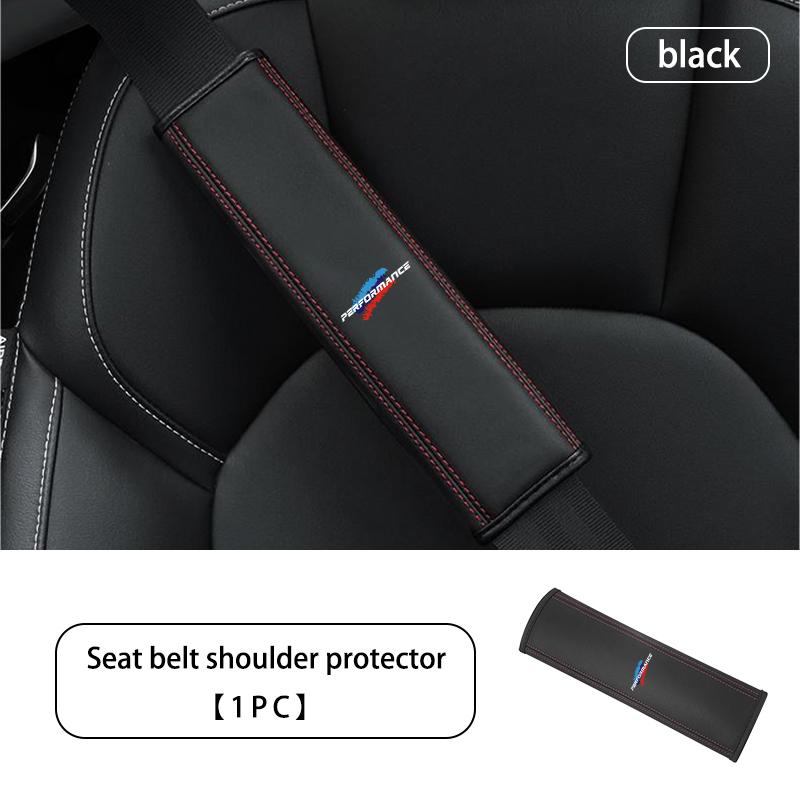 

Leather Car Seat Safety Belt Shoulder Protection Padding For BMW X1 X3 X4 X5 X7 G20 G38 F20 F39 F48 E46 E60 E36 E39