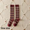 Șosete lungi vintage JK cu carouri, bumbac, șosete până la genunchi pentru școlărițe, ciorapi noi pentru femei