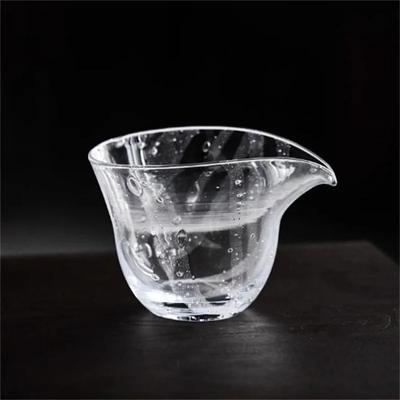 Japanese Style 200ML Bubble Heat-resistant Glass Fair Cup Tea Pitcher Chahai Thicken Justice Cup Kung Fu Tea Cup Set Accessories