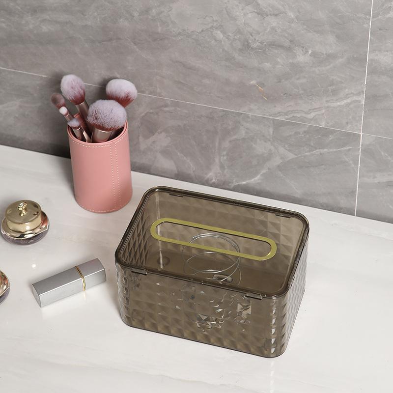 

Легкая роскошь, без гвоздей, без бриллиантов, высокая несущая способность, настенный держатель для туалетной бумаги без отверстий для ванной комнаты transparent gray