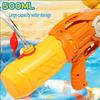 Kids Water Gun Press Shoot Sprayer Large Capacity Outdoor Beach Toy Water Battle Game Cartoon Big Size Double Nozzle Watergun