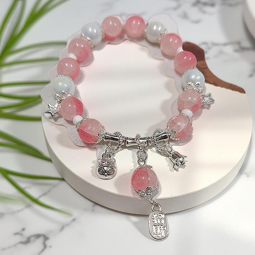 Daisy Popcorn Beaded Bracelet: Elegant Women's Hand Jewelry