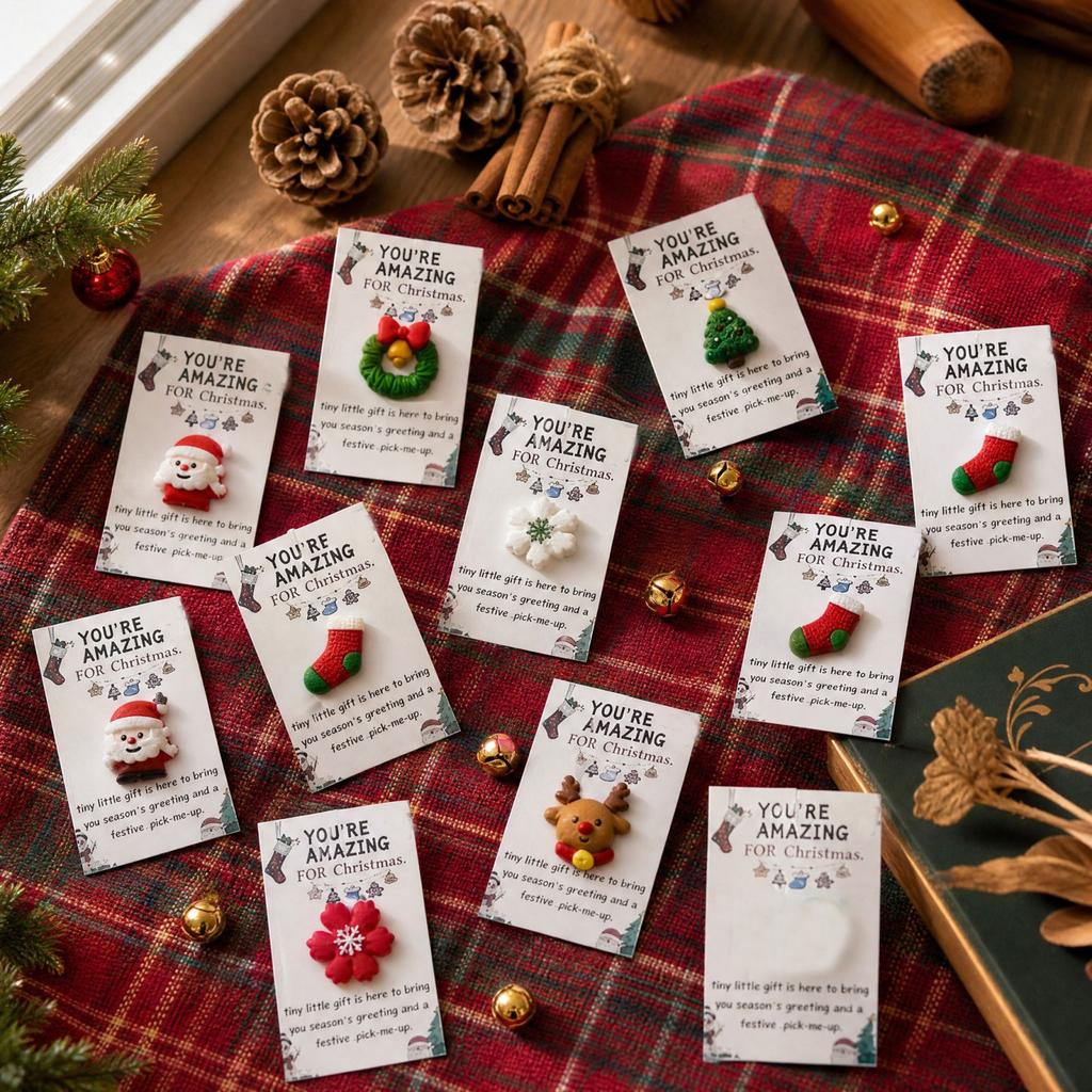 Christmas Series Resin Pocket Hug Holiday Greeting Card for and Family